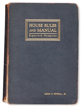 (POLITICS.) Deschler, Lewis. Constitution, Jeffersons Manual, and Rules of the House of Representatives.